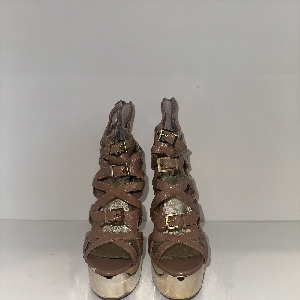 Bakers Brown Platform Shoes with Chunky Sole